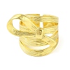 Bowknot Brass Multi-layer Open Cuff Rings for Women RJEW-P126-01G-2