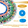 8 Strands 8 Colors Handmade Polymer Clay Beads Strands CLAY-TA0001-30-13