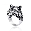 Wolf Zinc Alloy Finger Rings for Men PW-WG8046D-03-4