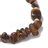 Natural Mixed Stone Chip & Cuboid Beaded Stretch Bracelets for Women BJEW-JB10808-5