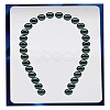 U Shaped Hole Acrylic Pearl Display Board Loose Beads Paste Board ODIS-M006-01H-5