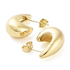 Brass Teardrop Stud Earrings EJEW-D086-04G-2