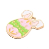 Easter Alloy Enamel Pendants ENAM-P251-A01-KCG05-2