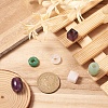Fashewelry 9Pcs 9 Style Natural Green Aventurine & Rose Quartz & Amethyst  European Beads G-FW0001-21-6