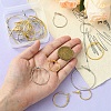 24Pcs 8 Styles Iron Huggie Hoop Earring Findings IFIN-YW0003-61-4