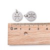 Non-Tarnish 304 Stainless Steel Charms STAS-Q201-T445-12S-4