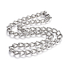 304 Stainless Steel Curb Chain Necklaces NJEW-F242-11P-1