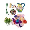 Creative DIY Flower Pattern Resin Button Art Kits DIY-G087-03-3