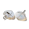 Opalite Copper Wire Wrapped Pendants G-K338-06P-02-2