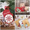 Rectangle Christmas Theme Kraft Paper Cord Display Cards CDIS-K003-02B-5