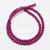 Natural & Dyed Malaysia Jade Bead Strands G-G659-4mm-A15-2