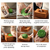 3 Styles Rose & Sakura Wooden Hand Press Moon Cake Maker WOOD-FG0001-43-5