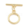 Rack Plating Brass Toggle Clasps KK-B036-12G-1