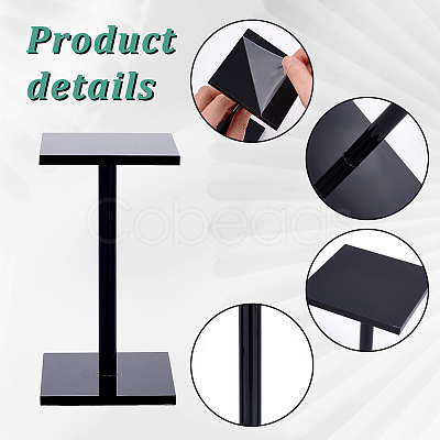 3Pcs 3 Sizes Acrylic Display Stand Risers ODIS-WH0025-85-1