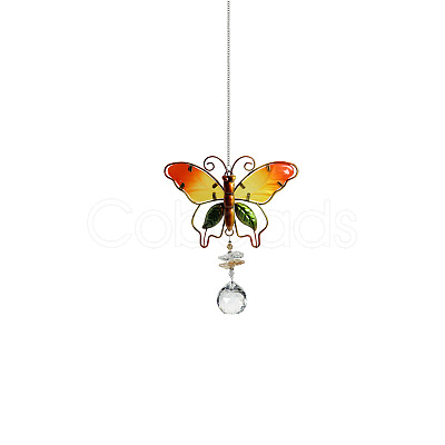 Crystal Prisms Hanging Suncatcher DJEW-PW0002-27A-1