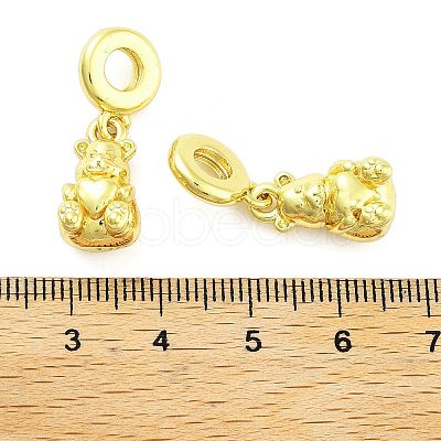 Rack Plating Brass European Dangle Charms KK-NH0001-13G-1