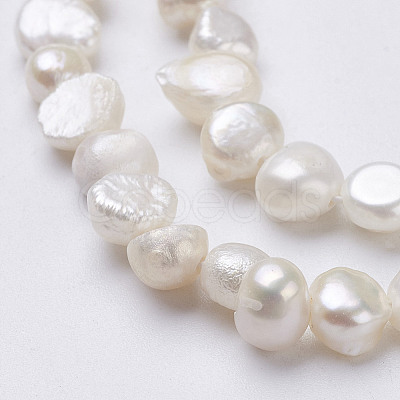 Natural Cultured Freshwater Pearl Beads Strands PEAR-P002-54-1