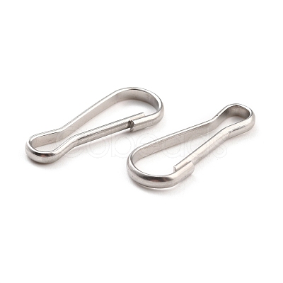 Non-Tarnish 201 Stainless Steel Keychain Clasps STAS-C044-05C-P-1