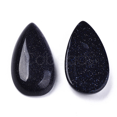 Synthetic Blue Goldstone Cabochons G-N326-72L-1