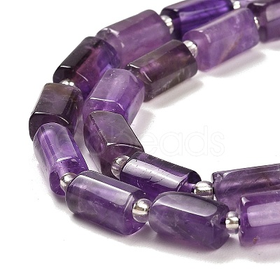 Natural Amethyst Beads Strands G-G068-A01-01-1