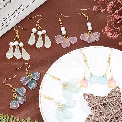 SUNNYCLUE DIY Petal Theme Earring Making Kits DIY-SC0001-26-1