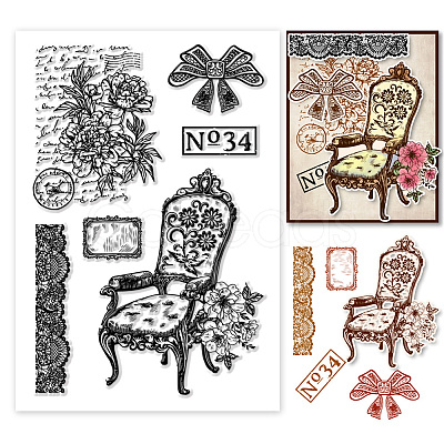 Custom PVC Plastic Clear Stamps DIY-WH0618-0090-1