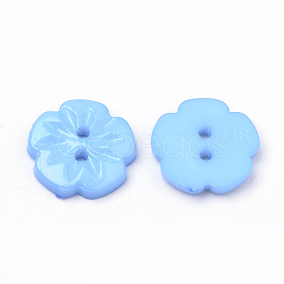 2-Hole Acrylic Buttons X-BUTT-Q037-08E-1