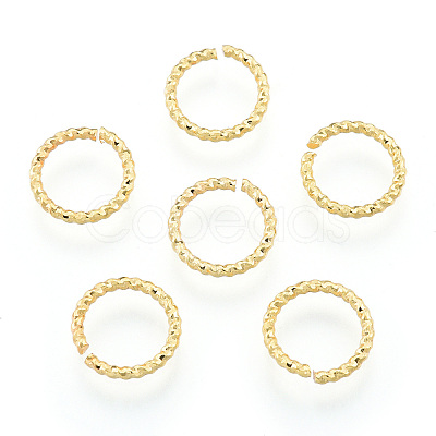 Brass Open Jump Rings KK-N259-56B-1