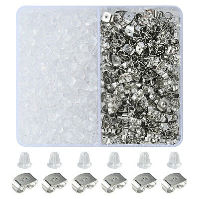 650Pcs 2 Style Ear Nuts FIND-YW0001-82-1