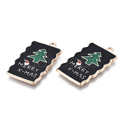 Eco-Friendly Alloy Enamel Pendants X-ENAM-Q437-067-NR-1