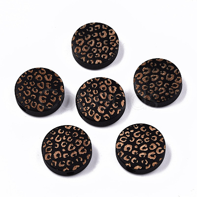 Painted Natural Wood Beads X-WOOD-T021-49A-01-1