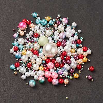 Acrylic Imitation Pearl  Beads OACR-XCP0001-01-1