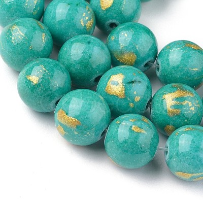 Natural Mashan Jade Beads Strands G-F670-A01-12mm-1