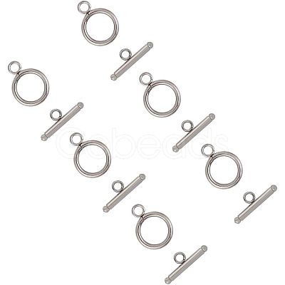 Unicraftale 304 Stainless Steel Toggle Clasps STAS-UN0002-24P-1