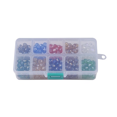 10 Colors Glass Beads EGLA-JP0001-01-8mm-1