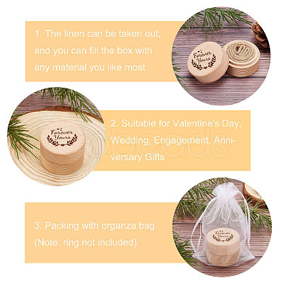 Wood Ring Box OBOX-WH0009-006-1