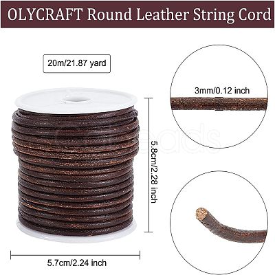 Cowhide Leather Cord WL-WH0010-01B-1