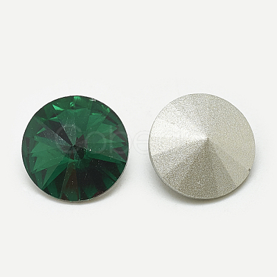 Pointed Back Glass Rhinestone Cabochons RGLA-T086-14mm-15-1