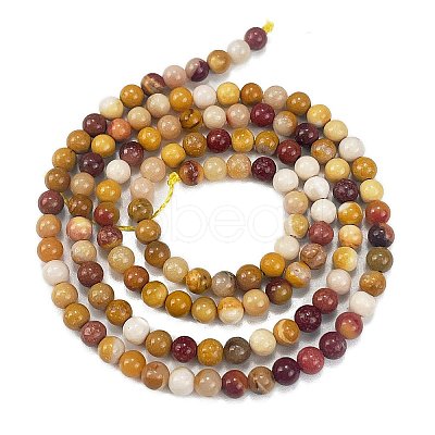 Natural Mookaite Beads Strands G-M438-A05-01-1