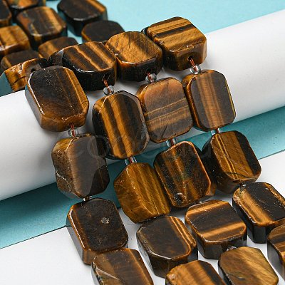 Natural Tiger Eye Beads Strands G-G072-B03-02-1