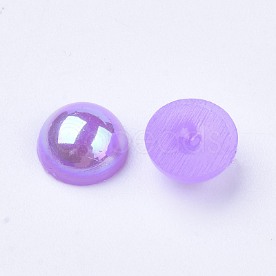 ABS Imitation Pearl Cabochons OACR-Q176-6mm-M-1