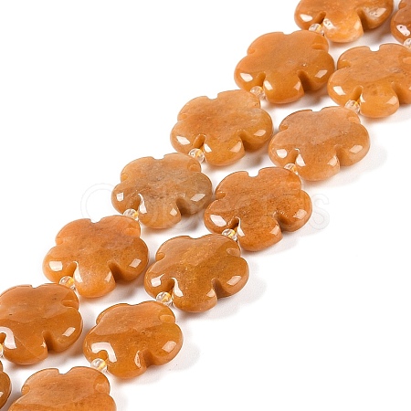 Natural Topaz Jade Beads Strands G-NH0028-01B-1