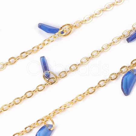 Handmade Glass Beaded Chains CHC-E018-A02-1
