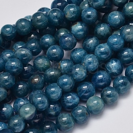 Round Natural Apatite Beads Strands G-K068-04-6mm-1