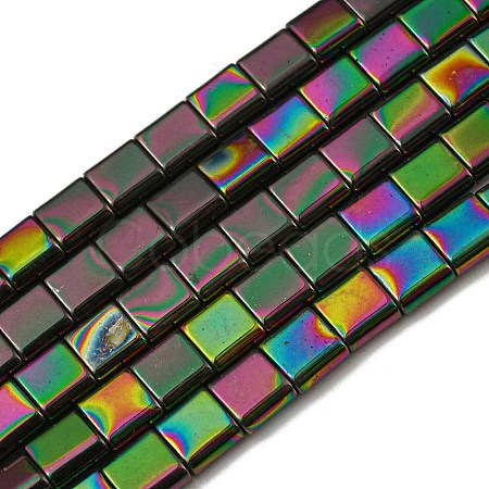 Electroplated Non-magnetic Synthetic Hematite Beads Strands G-C106-A02-06-1