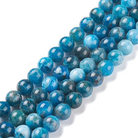 Natural Apatite Beads Strands G-F617-01-8mm-1