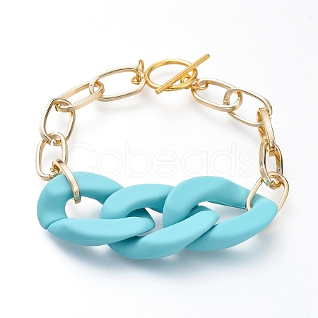 Chain Bracelets BJEW-JB05165-04-1