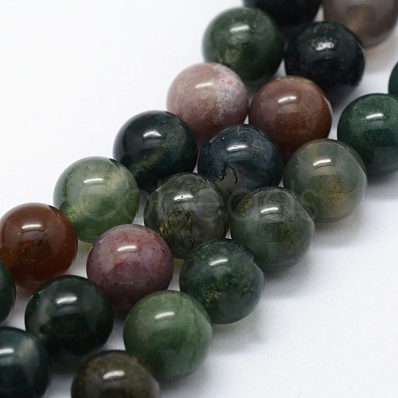 Natural Indian Agate Beads Strands X-G-I199-05-6mm-1