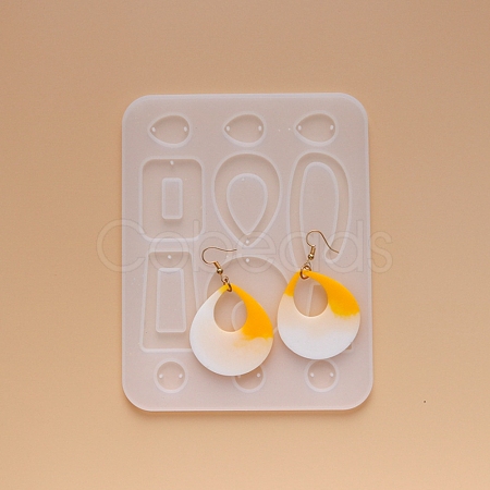 Earring Pendant Silicone Molds X-DIY-L023-31-1