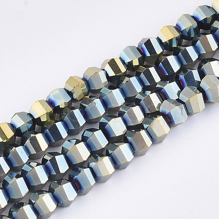 Electroplate Glass Beads Strands EGLA-S176-07A-E01-1